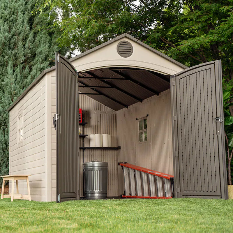 8-Ft X 12-Ft Resin Storage Shed (Floor Included)