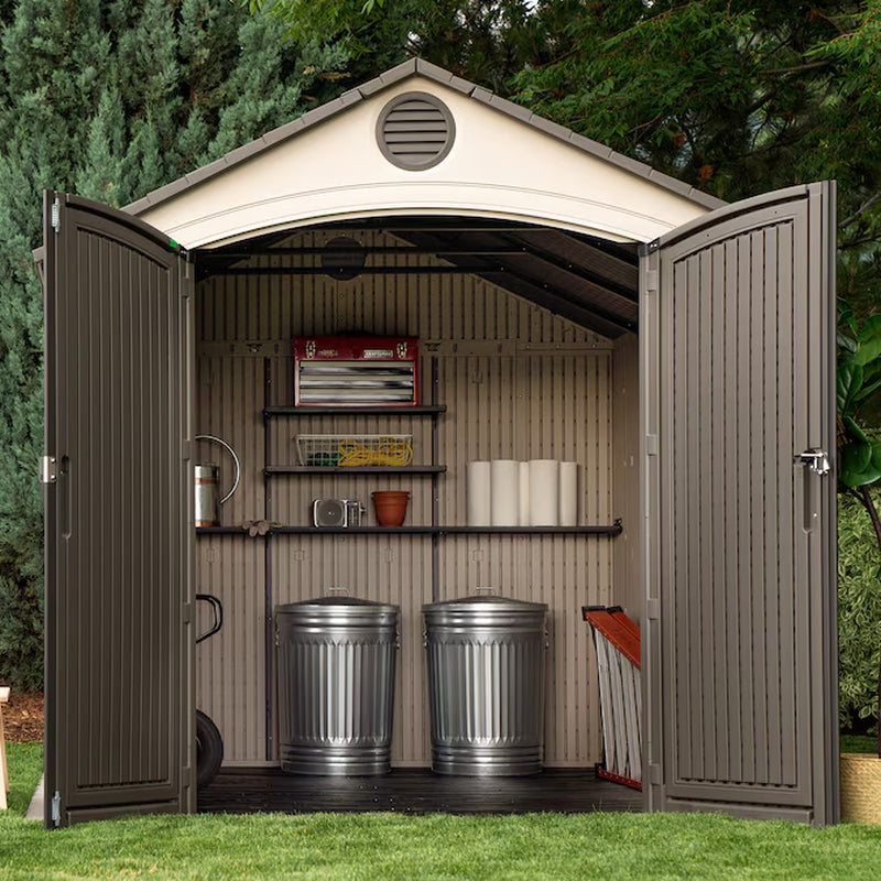 8-Ft X 12-Ft Resin Storage Shed (Floor Included)